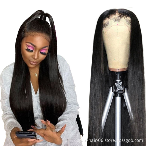 Transparent Pre Plucked Lace Front Wig 13X6,HD Full Lace Human Hair Wig,Wholesale vendor 100% Virgin Human Hair Hd Full Lace Wig